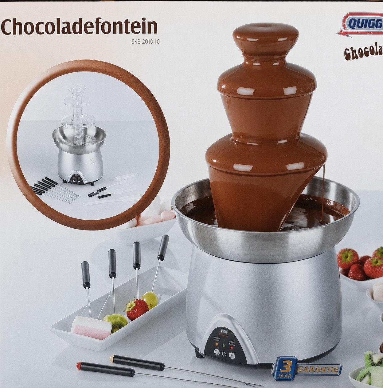 Quigg chocoladefontein - Nieuw en ongebruikt, Ophalen of Verzenden, Zo goed als nieuw