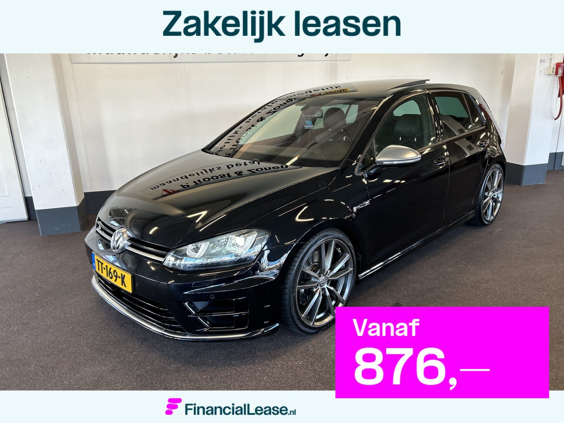 Volkswagen Golf 2.0 TSI R 4Motion 300PK | Panoramadak | Lede, Automaat, Gebruikt, 4 cilinders, Zwart
