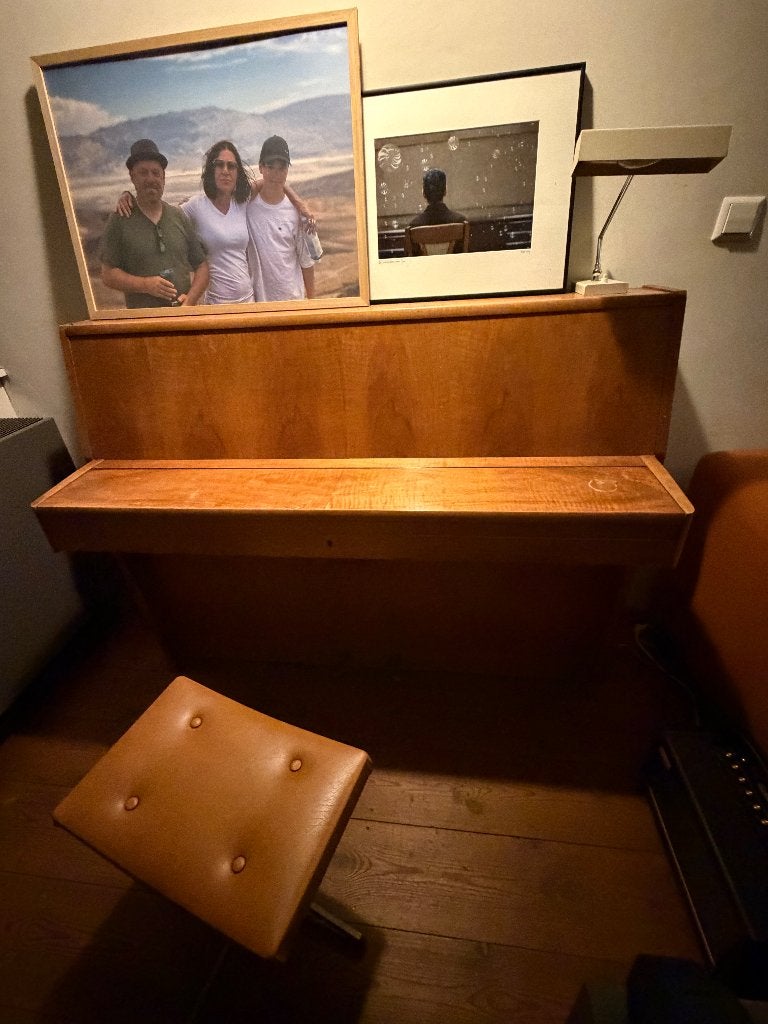 Piano, Ophalen, Gebruikt, Bruin, Piano