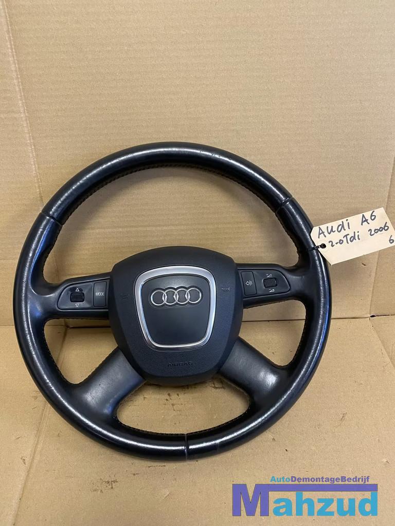 AUDI A6 C6 Q7 Leer leder stuur stuurwiel met airbag, Gebruikt, AUDI AG, Auto-Union-Strasse 1
85045  Ingolstadt, DE, Kundenbetreuung@audi.de