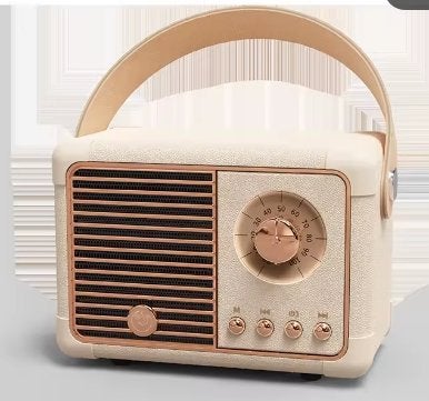 Retro Bluetooth speaker 3W op USB incl poort voor SD kaart