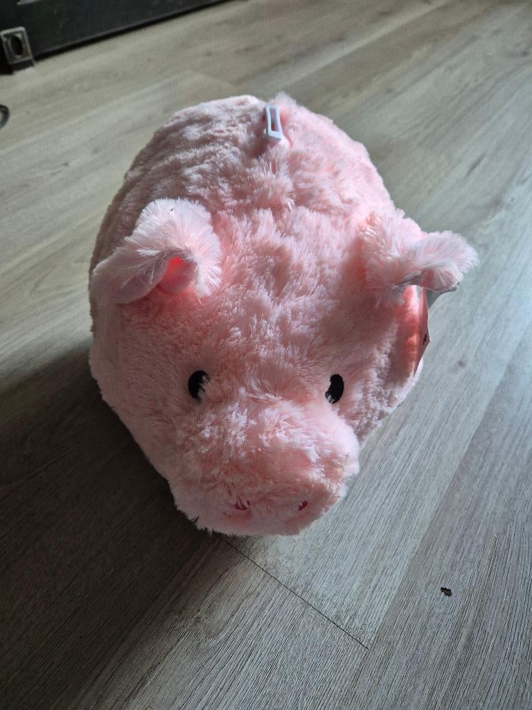 pluche stoffen spaarpot varken roze nieuw, Ophalen of Verzenden, Nieuw, Overige materialen, Dier