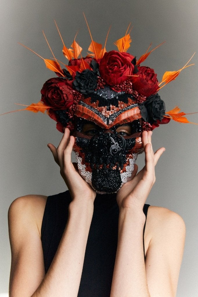 handgemaakte unieke maskers voor festival, theater, carnival, Ophalen of Verzenden, Zo goed als nieuw, Kostuum, Fantasy
