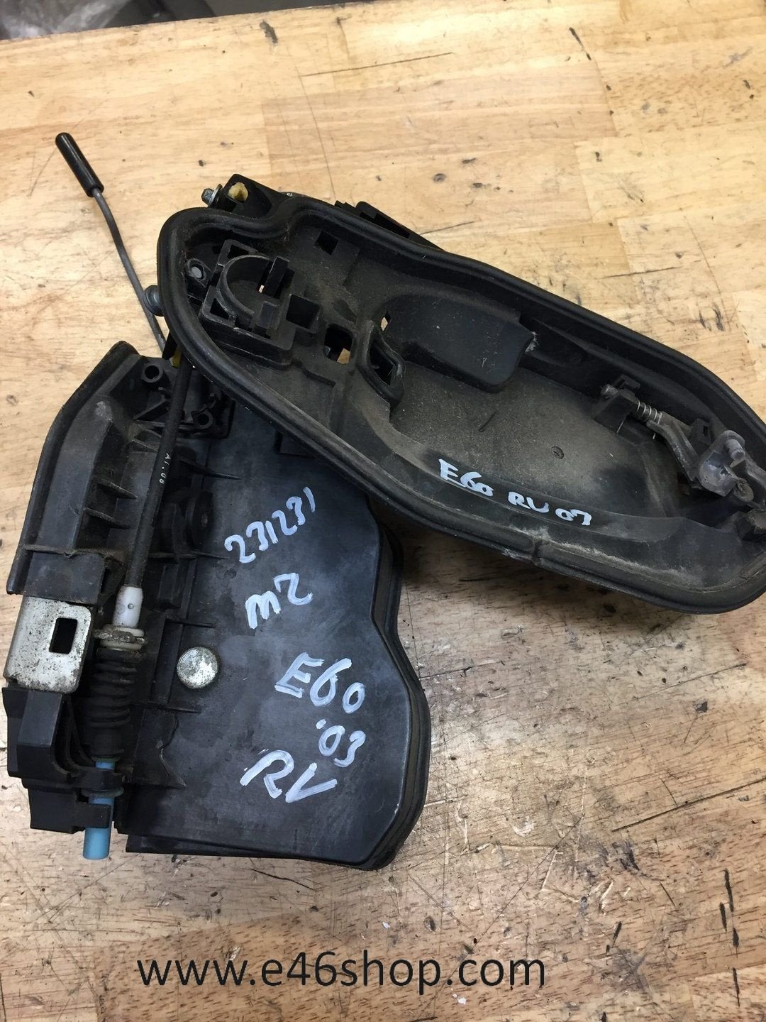 BMW E60 E61 5 serie deurslot rechts voor met greep, Gebruikt, -, -, Ophalen of Verzenden