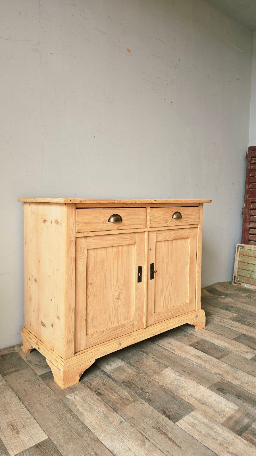Mooie Grenen Houten Commode Antiek Gerestaureerd, 50 tot 70 cm, Ophalen of Verzenden, 100 cm of meer, Zo goed als nieuw