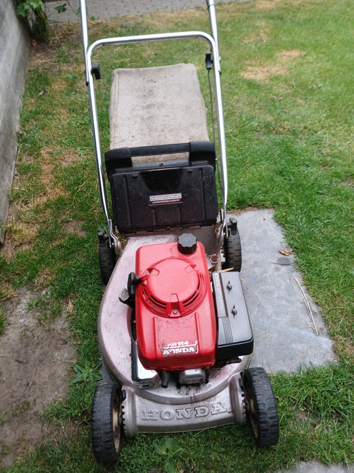 Honda grasmaaier - Benzine - Met opvangzak, Tuin en Terras, Grasmaaiers, Cirkelmaaier, Honda, Gebruikt, Ophalen of Verzenden