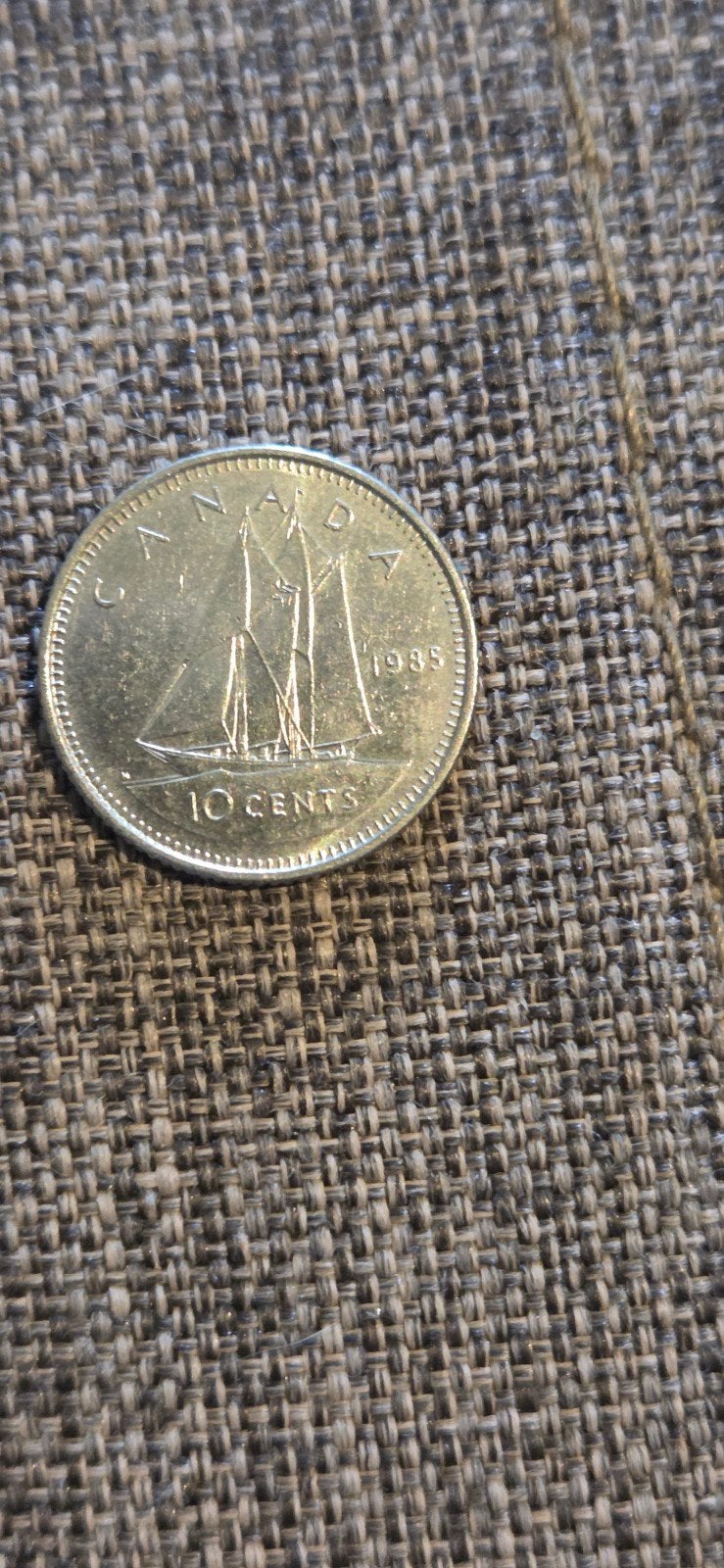 Canadese 10 cent munt 1985 - Elizabeth II, Ophalen of Verzenden, Noord-Amerika, Losse munt
