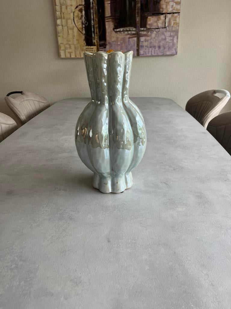 Parelmoer vaas dk home, Overige kleuren, Ophalen of Verzenden, Minder dan 50 cm, Glas