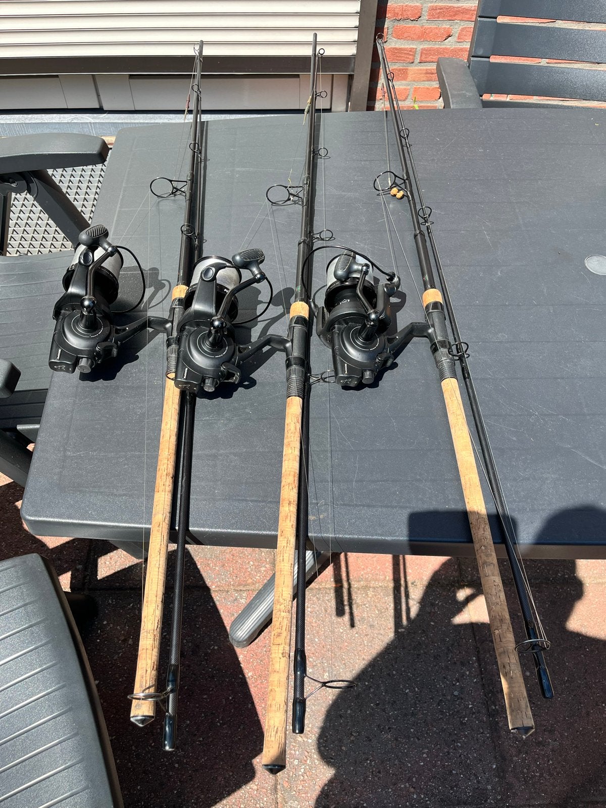 3 nash dwarfs, 10ft 3,25 LB met Fox Eos 12000FS baitrunner, Watersport en Boten, Hengelsport | Karpervissen, Ophalen, Gebruikt