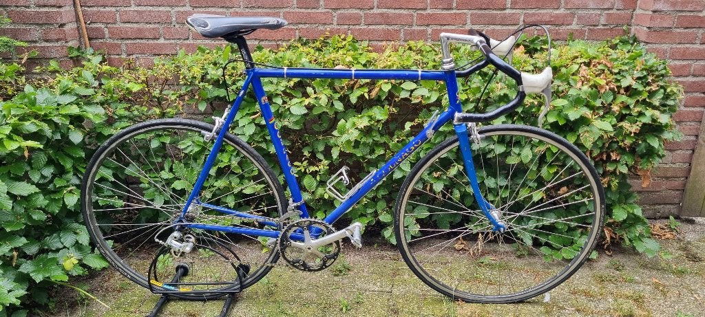 Retro Colnago met enkele campagnolo onderdelen, 28 inch, Gebruikt, Velgrem, 57 tot 61 cm