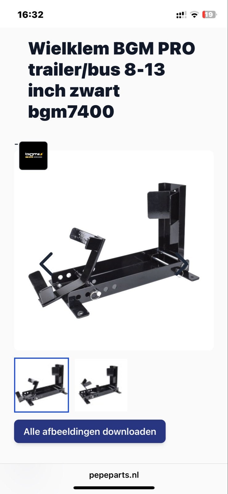Wielklem BGM PRO voor scooters 8-13 inch zwart bgm7400, Ophalen, Nieuw, Overige typen, Overige merken