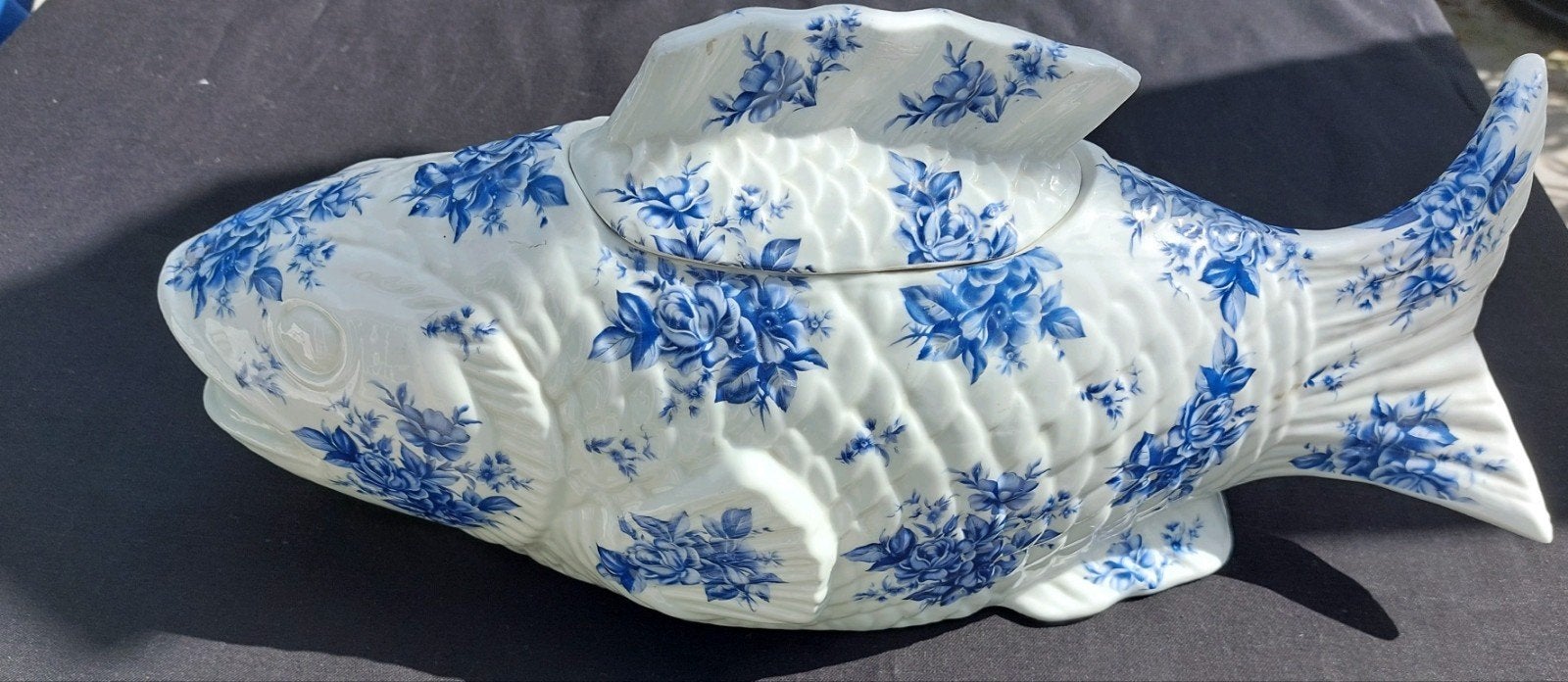 Pol's Potten vaas, delfts blauwe vis, Ophalen of Verzenden