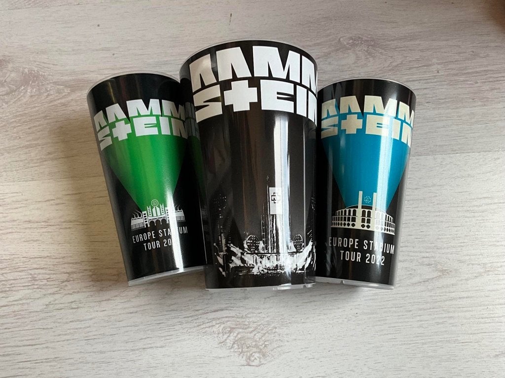 Tour Beker Rammstein Europe Stadium 2022/2023 en podium, Nieuw, Ophalen of Verzenden, REGINA, Tour Beker Rammstein Europe Stadium 2022/2023 en podium