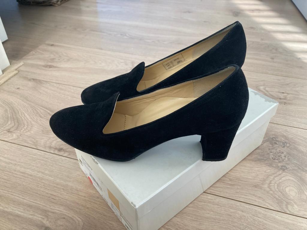 Brunate zwarte damesschoenen (maat 38,5), Ophalen of Verzenden, Zo goed als nieuw, Instappers, Zwart