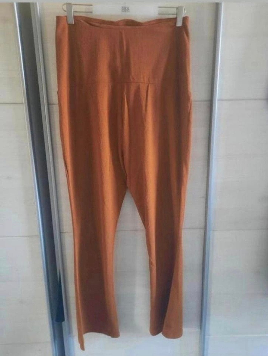 Positiebroek flaired maat 46 kleur roest terra cotta, Overige kleuren, Zeeman, Maat 46/48 (XL) of groter, Ophalen of Verzenden