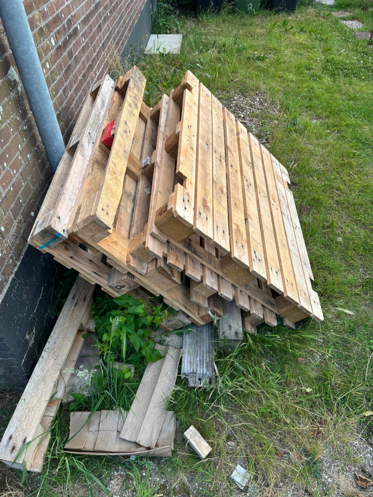 Houten pallets, Doe-het-zelf en Verbouw, Hout en Planken, Ophalen, Gebruikt, Pallet, Minder dan 200 cm