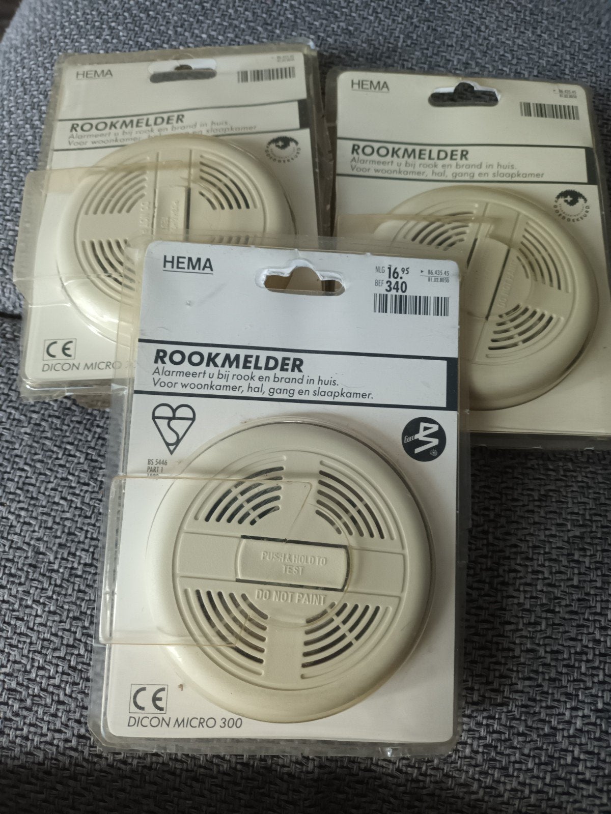 HEMA Rookmelders - Bescherm uw huis tegen brand, Ophalen, Nieuw, Detector, Sensor of Melder, Rook