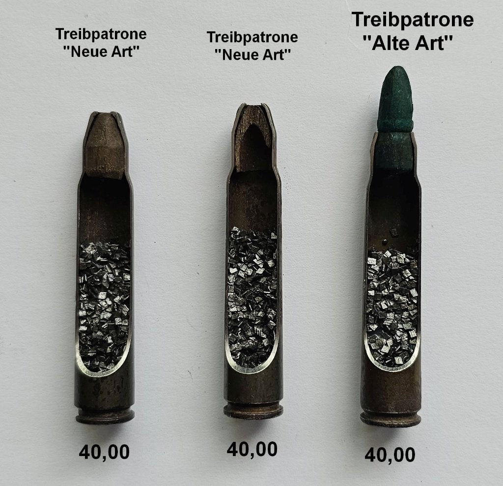 7,92x57mm Mauser Treibpatrone DOORSNEDEN, Ophalen of Verzenden, Landmacht, Duitsland, Hulzen of Bodemvondsten
