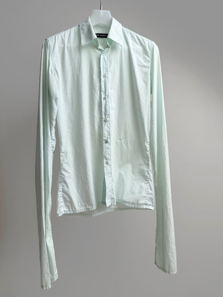 Raf Simons Archive Shirt – Muntgroen –  Maat 48, Zo goed als nieuw, Raf Simons, Groen, Halswijdte 39/40 (M)