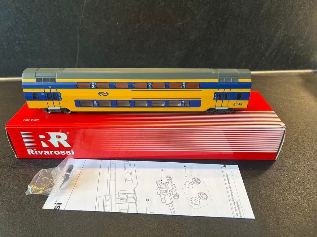 Rivarossi HR4042 tussenrijtuig NS IRM 8448 intercity, Hobby en Vrije tijd, Modeltreinen | H0, Overige merken, Gelijkstroom, Wagon