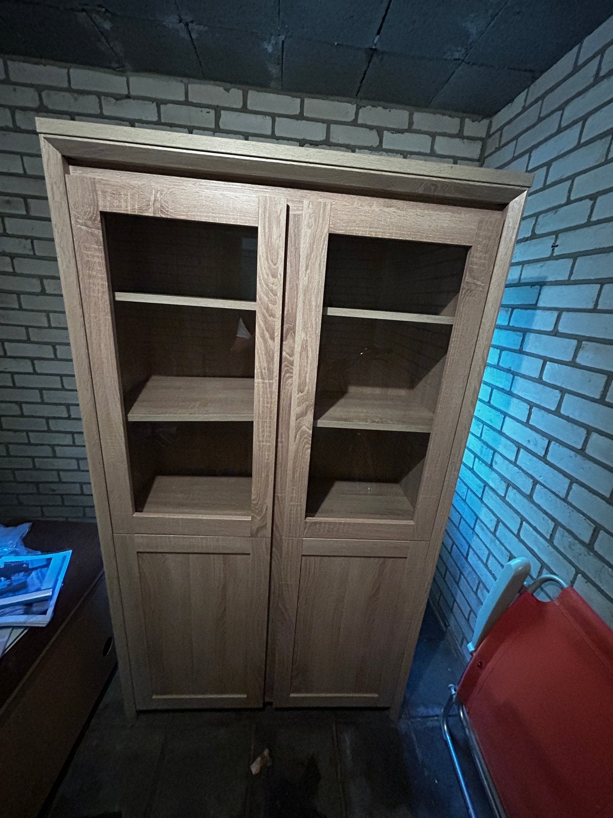 Zo goed als nieuwe vitrinekast / boekenkast, Zo goed als nieuw, 150 tot 200 cm, 25 tot 50 cm, Overige houtsoorten