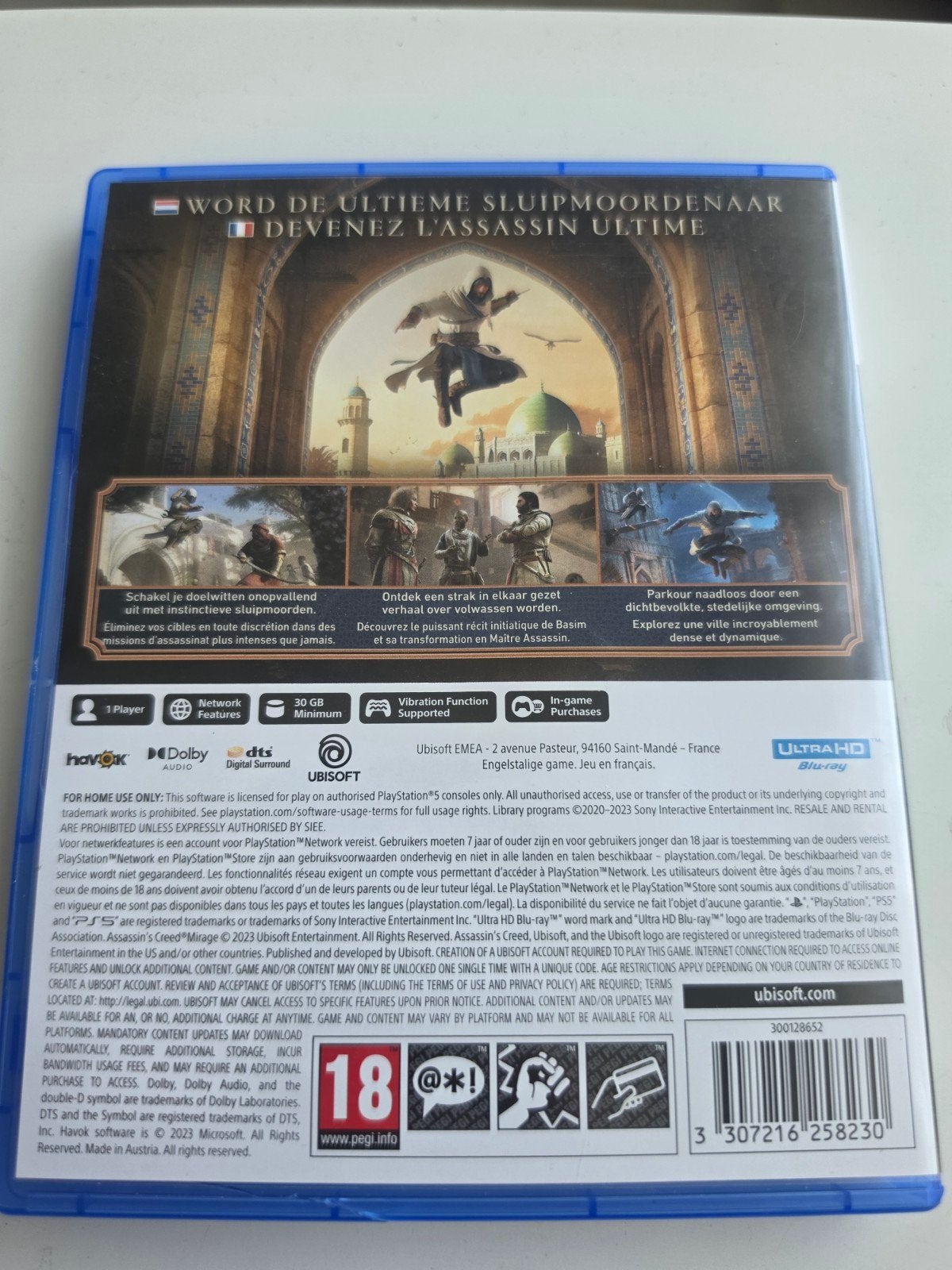 Assassin's Creed Mirage PS5 - Zo goed als nieuw, Vanaf 18 jaar, 1 speler, Ophalen of Verzenden, Zo goed als nieuw