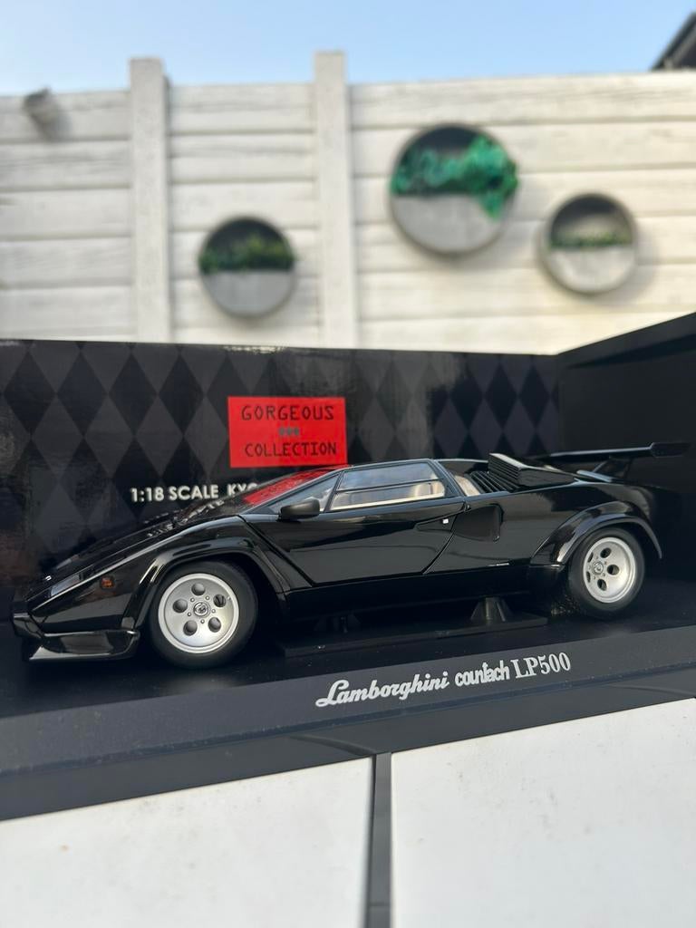 NU OF NOOIT!! PRACHT LAMBORGHINI COUNTACH 5000S LP500 KYOSHO, Ophalen of Verzenden, Zo goed als nieuw, Auto, Kyosho