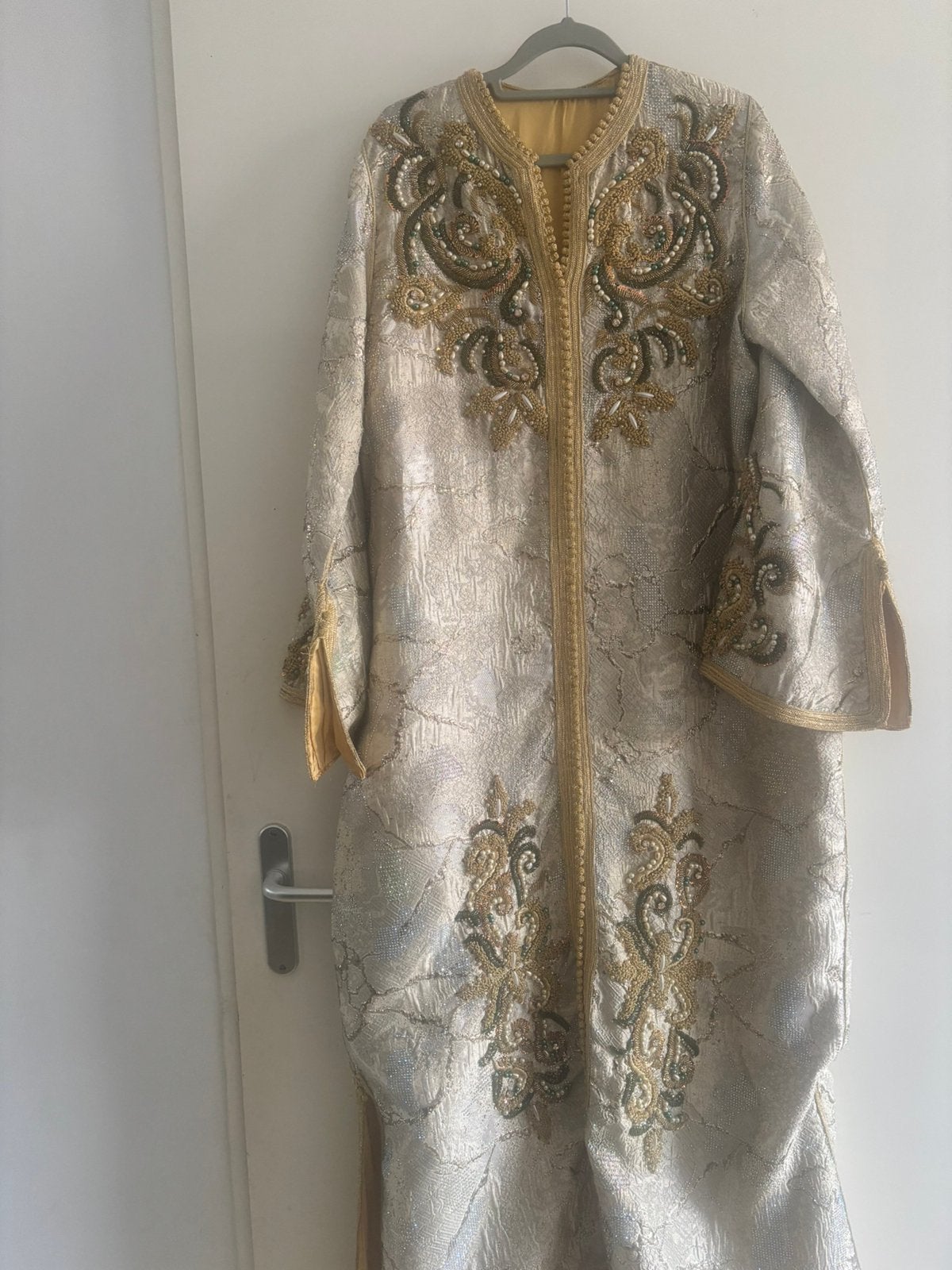 Marokkaanse kaftan barokstof  mr XS-L, Overige typen, Ophalen of Verzenden, Zo goed als nieuw, Maat 34 (XS) of kleiner