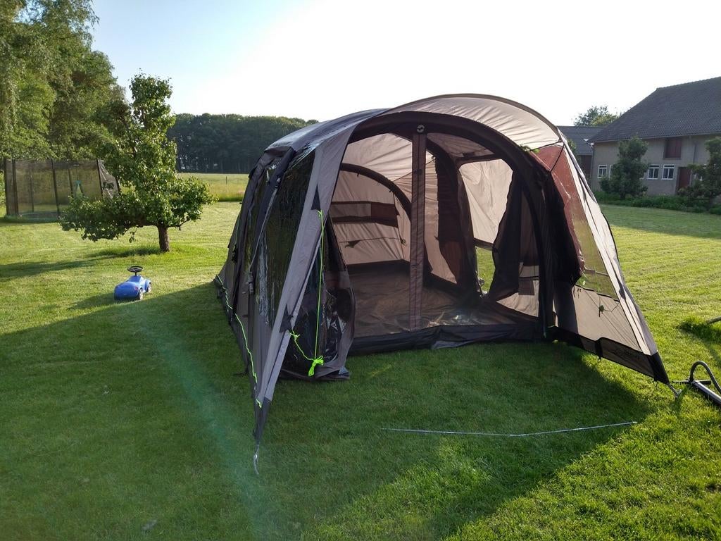 Opblaasbare bustent/campertent met binnentent en luifel., Caravans en Kamperen, Tenten, Ophalen, Zo goed als nieuw, Tot en met 4