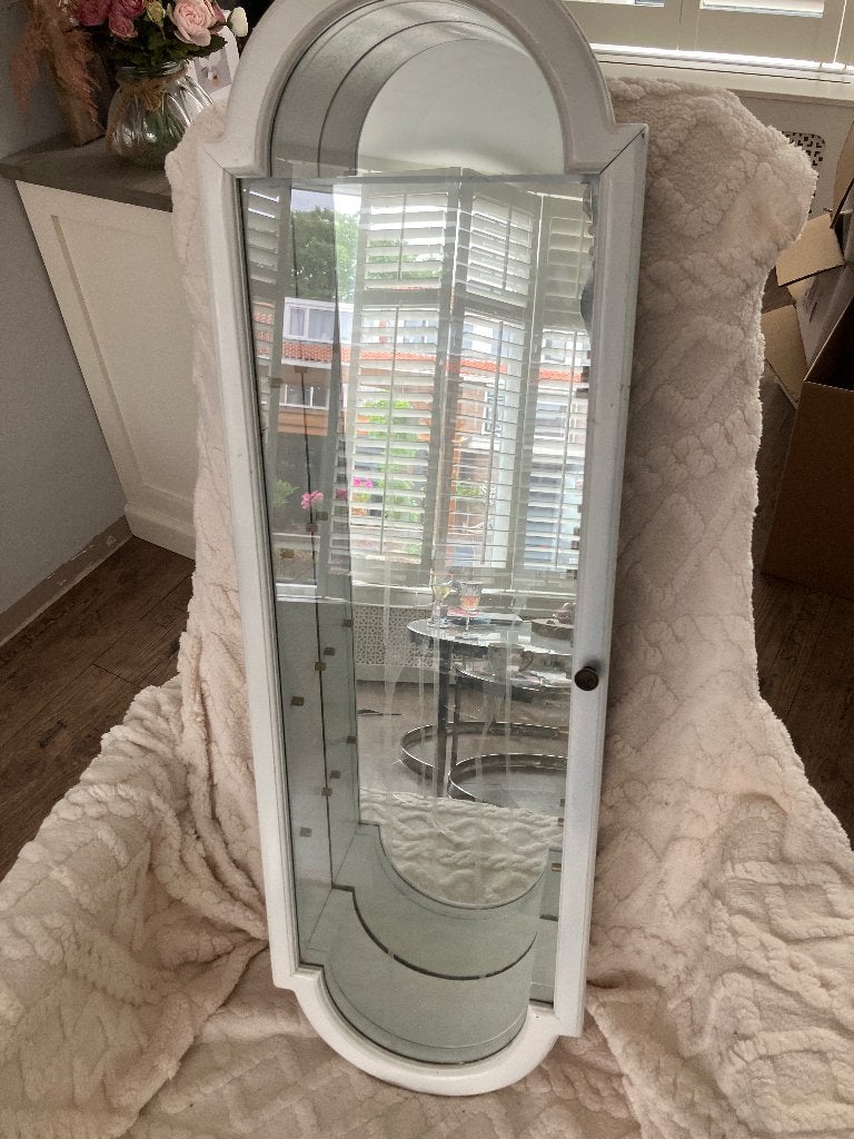 Vitrinekast hangend, Ophalen, Met plank(en), 50 tot 100 cm, Glas