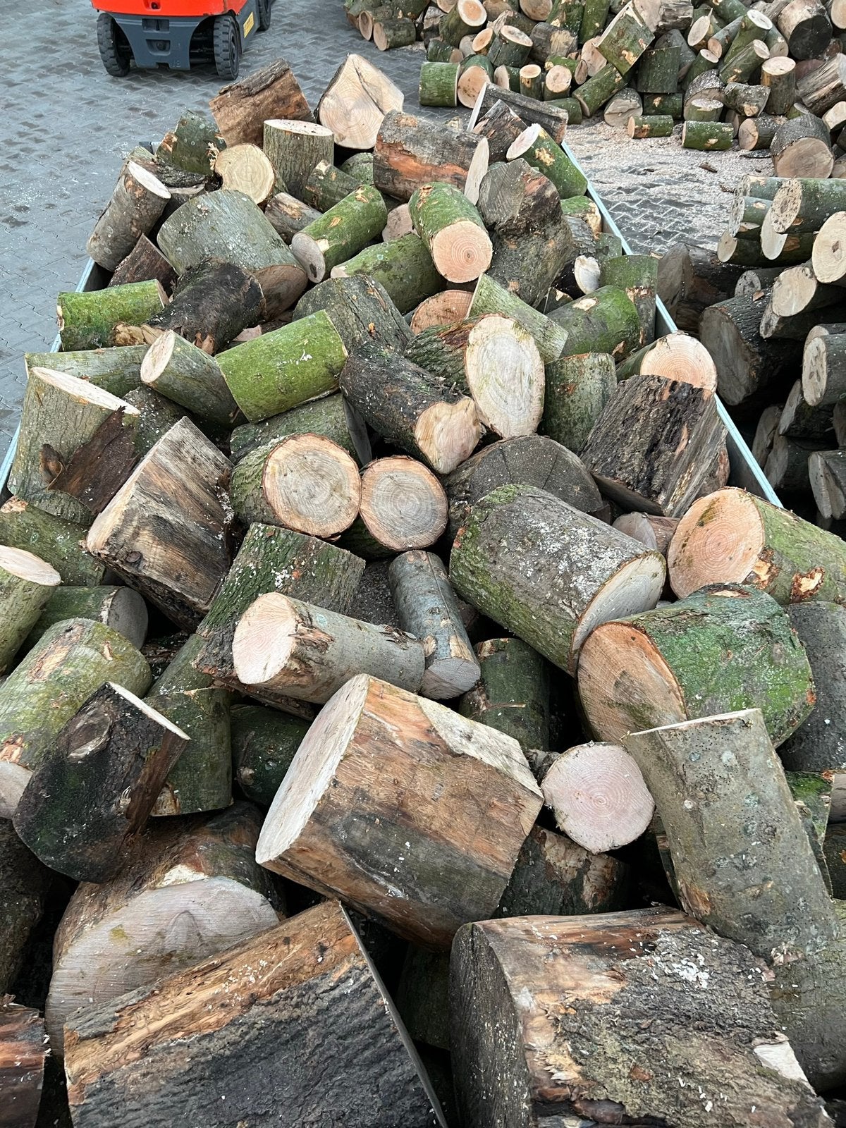 Dikke vracht 4,8 kuub eiken essen haardhout thuisbezorgd, Minder dan 3 m³, Verzenden