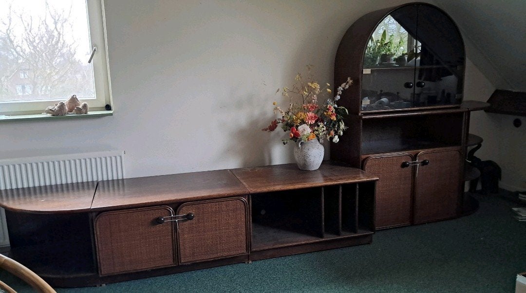 Mooie vintage wandmeubel, Ophalen, Zo goed als nieuw, 25 tot 50 cm