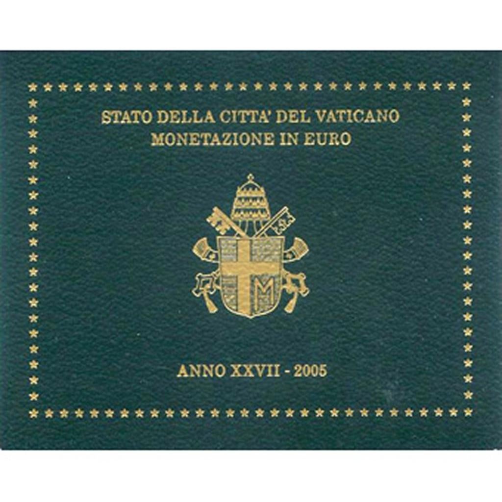 BU set Vaticaan 2005 Blister - 1 cent tm 2 euro, Ophalen of Verzenden, Vaticaanstad, Overige waardes, Setje