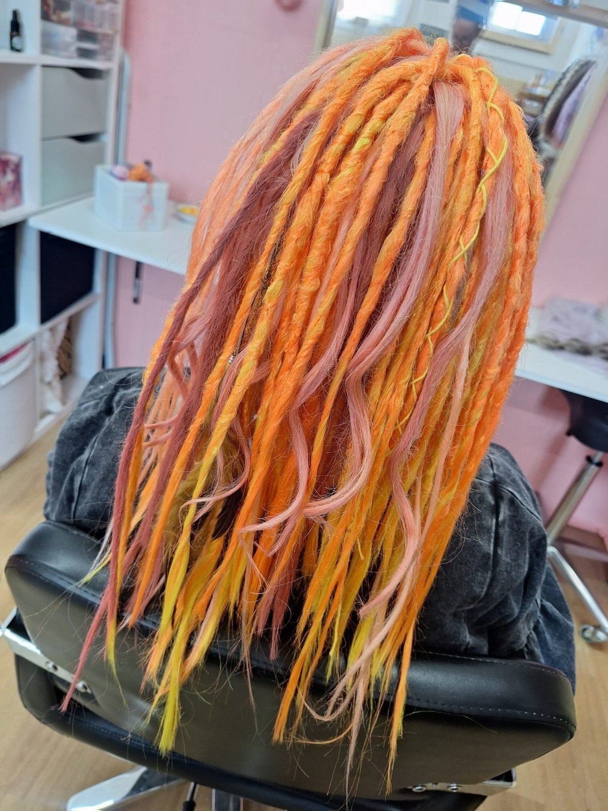 synthetische dreads, Ophalen of Verzenden, Zo goed als nieuw, Pruik of Haarverlenging