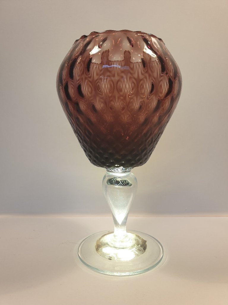 Mid-Century Italië Empoli Optische kunst Vaas, Ophalen of Verzenden