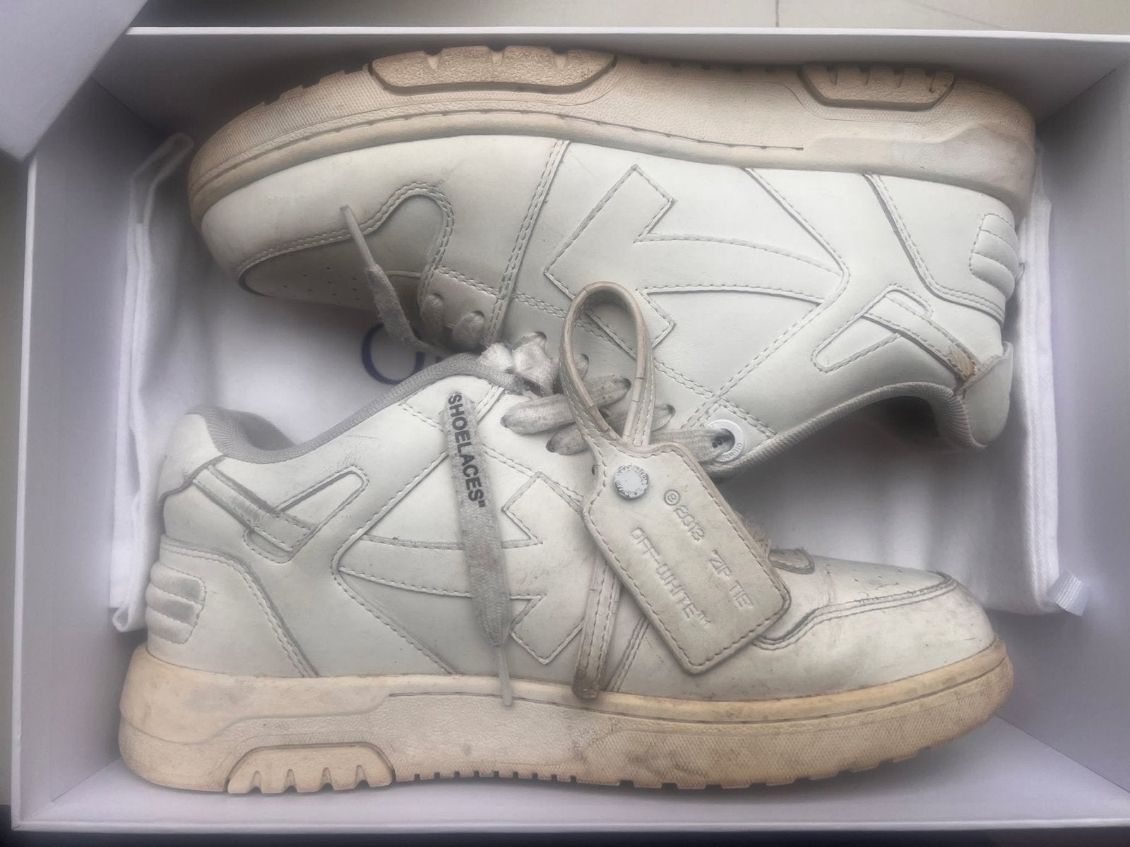 Off-White Out of Office Sneakers Maat 41, Ophalen of Verzenden, Gedragen, Wit, Sneakers of Gympen