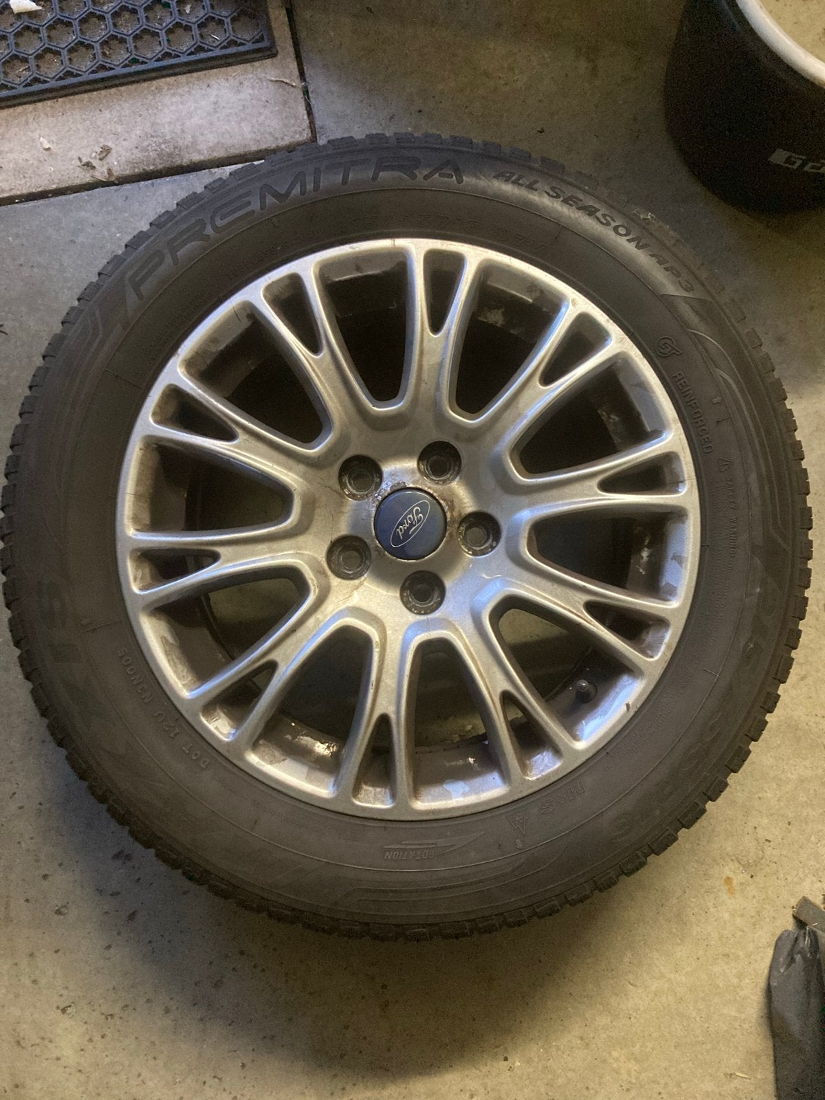 4 All-Season banden op velg - 2x 4mm, 2x 5mm profiel, 16 inch, Banden en Velgen, Ophalen of Verzenden, All Season