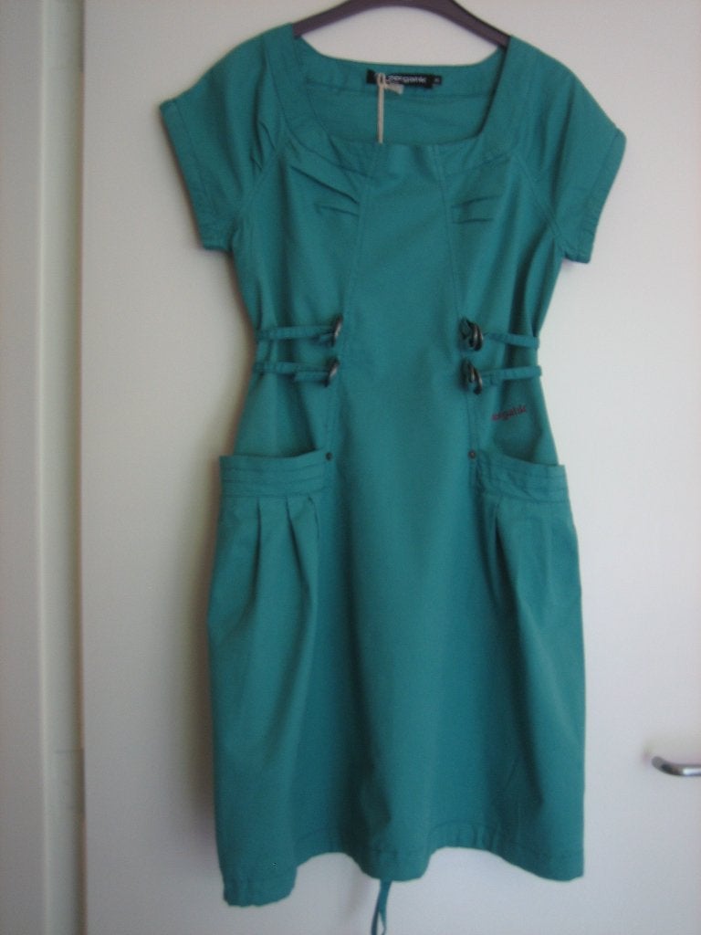 Nieuw! Prachtige groen-blauwe jurk ZERGATIK 36-38 Snazzeys, Maat 38/40 (M), Verzenden, Zergatik, Nieuw
