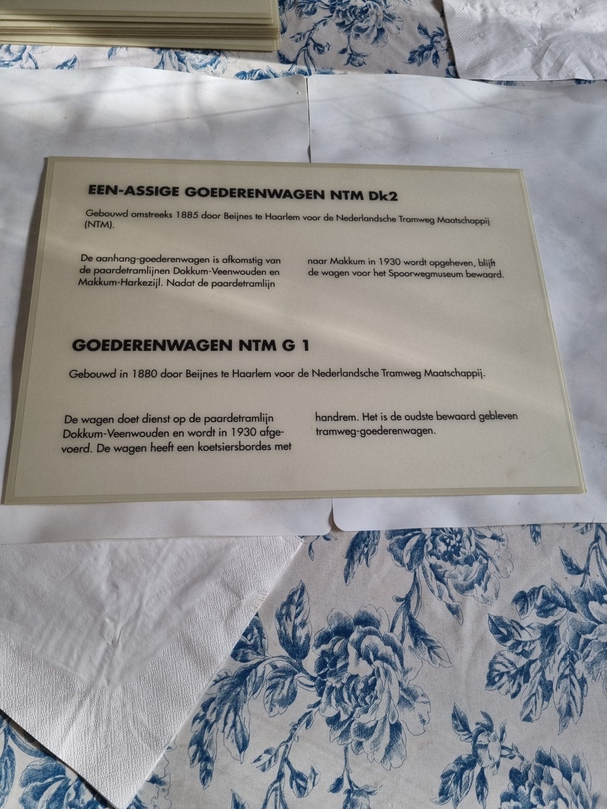 Historische NTM Goederenwagens Beschrijving, Verzamelen, Ophalen of Verzenden, Gebruikt, Tram, Overige typen