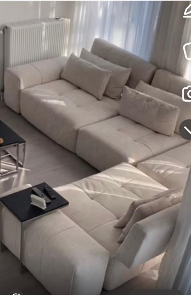 Luxe modulaire designbank – The Mark, Huis en Inrichting, Ophalen of Verzenden, Zo goed als nieuw, Vierpersoons of meer