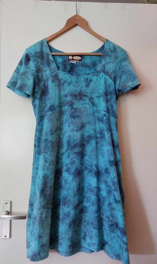 Ixtlan blauwe tie dye L stretch, Blauw, Maat 42/44 (L), Ophalen of Verzenden, Zo goed als nieuw