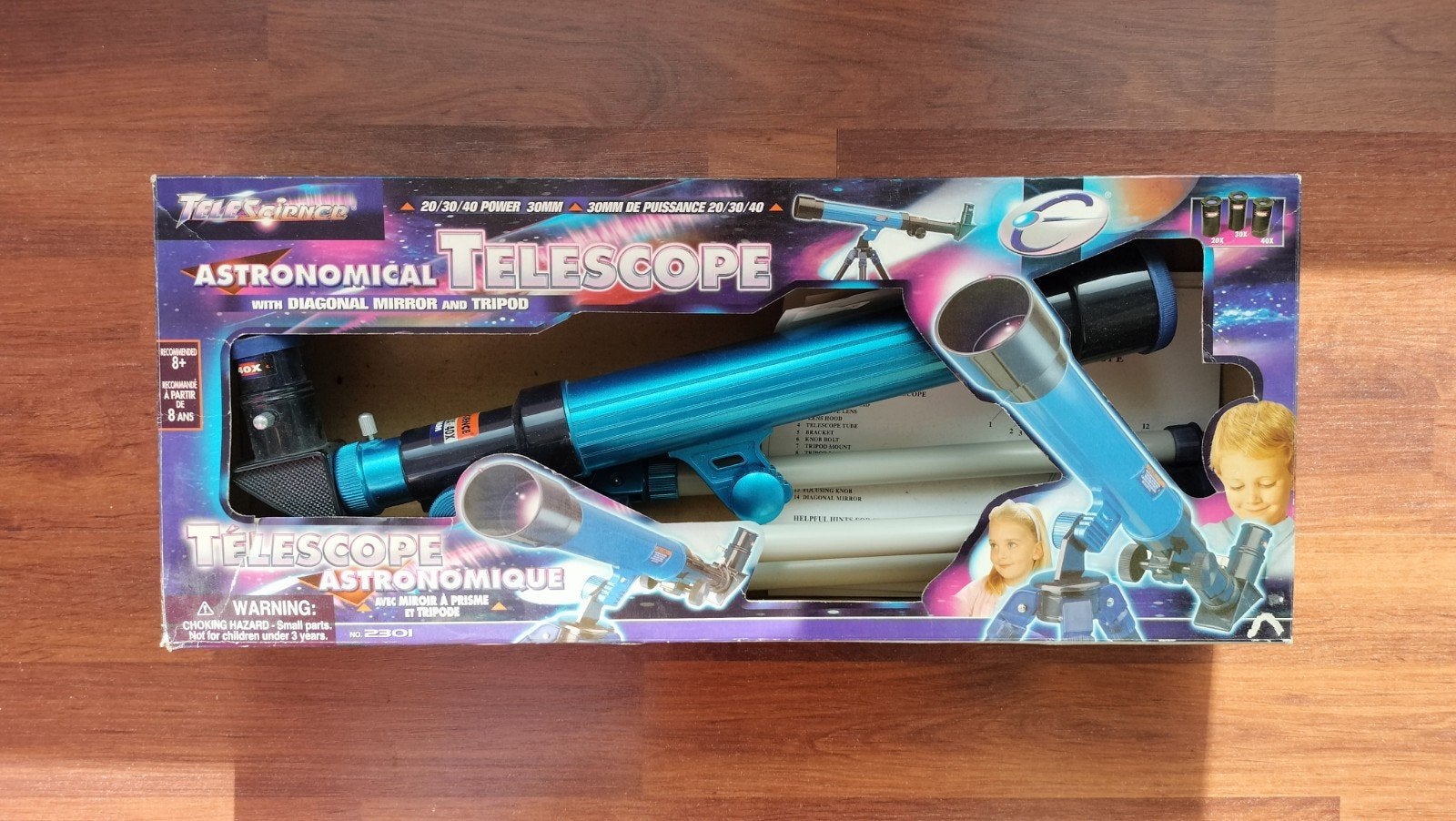 Astronomische Telescoop 20x 30x 40x met Statief, Lenzentelescoop (refractor), Ophalen of Verzenden, Minder dan 80 mm, Nieuw