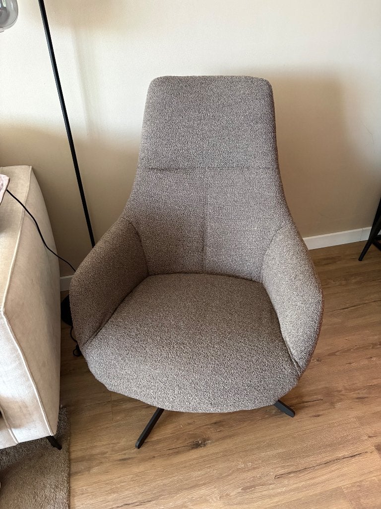 Kenmare draaifauteuil stof alpine, Huis en Inrichting, Fauteuils, Ophalen, 75 tot 100 cm, Zo goed als nieuw, Stof