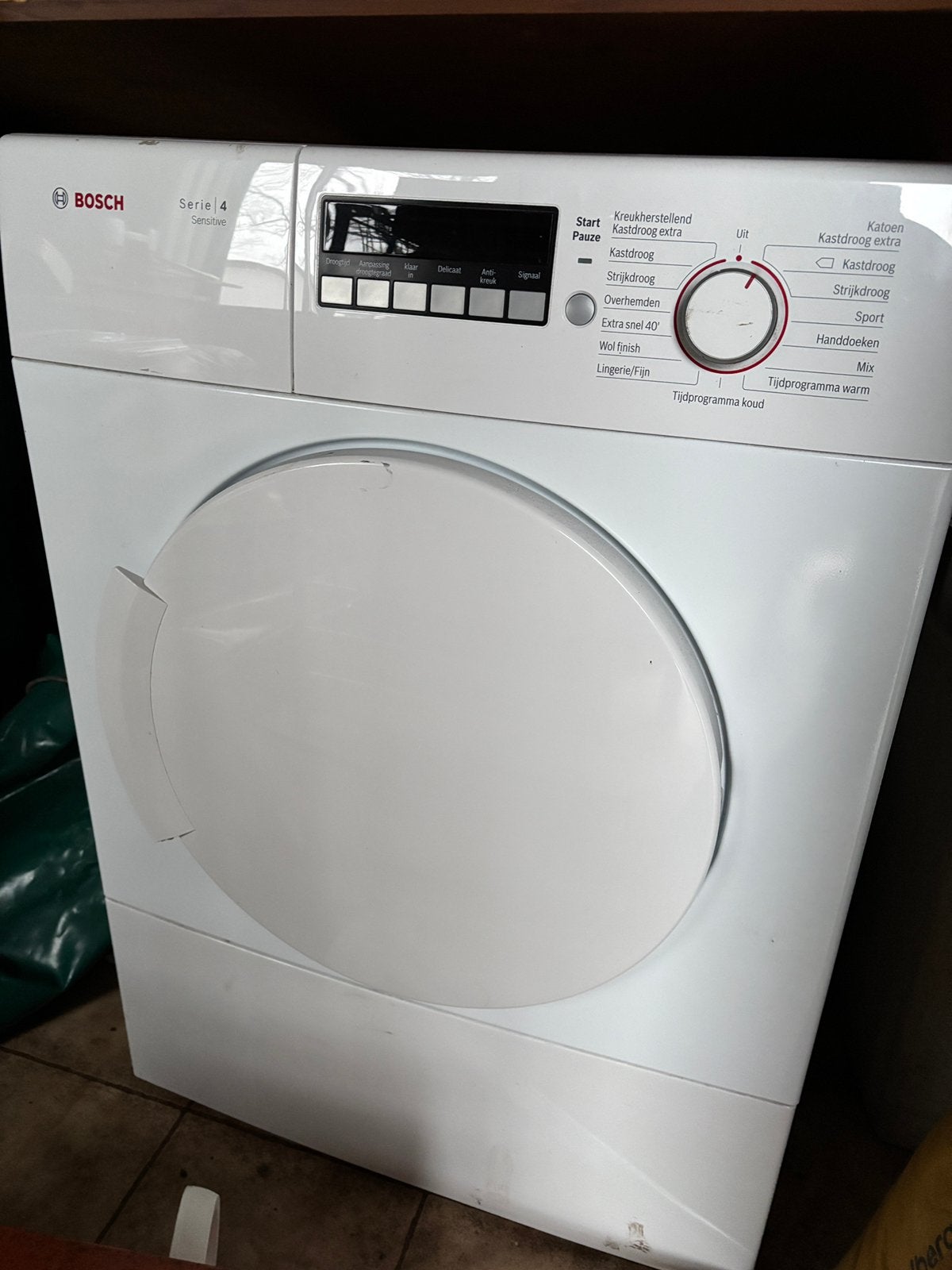 Bosch wasdroger, Witgoed en Apparatuur, Wasdrogers, Ophalen, Gebruikt, Minder dan 85 cm, Voorlader