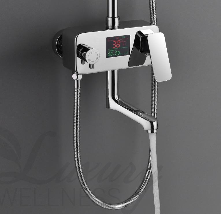 Luxe Douche unit Regendouche digitaal display NIEUW !!, Luxury Wellness, Nieuw, Ophalen of Verzenden, Douche