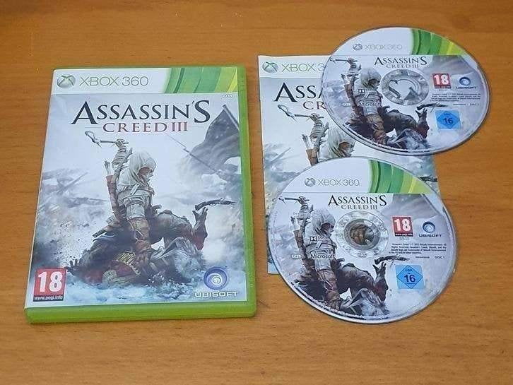 XBOX 360 | Assassin's Creed III, Avontuur en Actie, Gebruikt, Vanaf 18 jaar, 1 speler