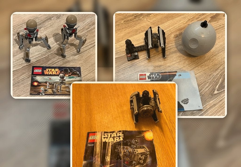 Lego star wars Microfighters sets 75031, 9676 en 75036, Gebruikt, Compleet, Star Wars, Lego