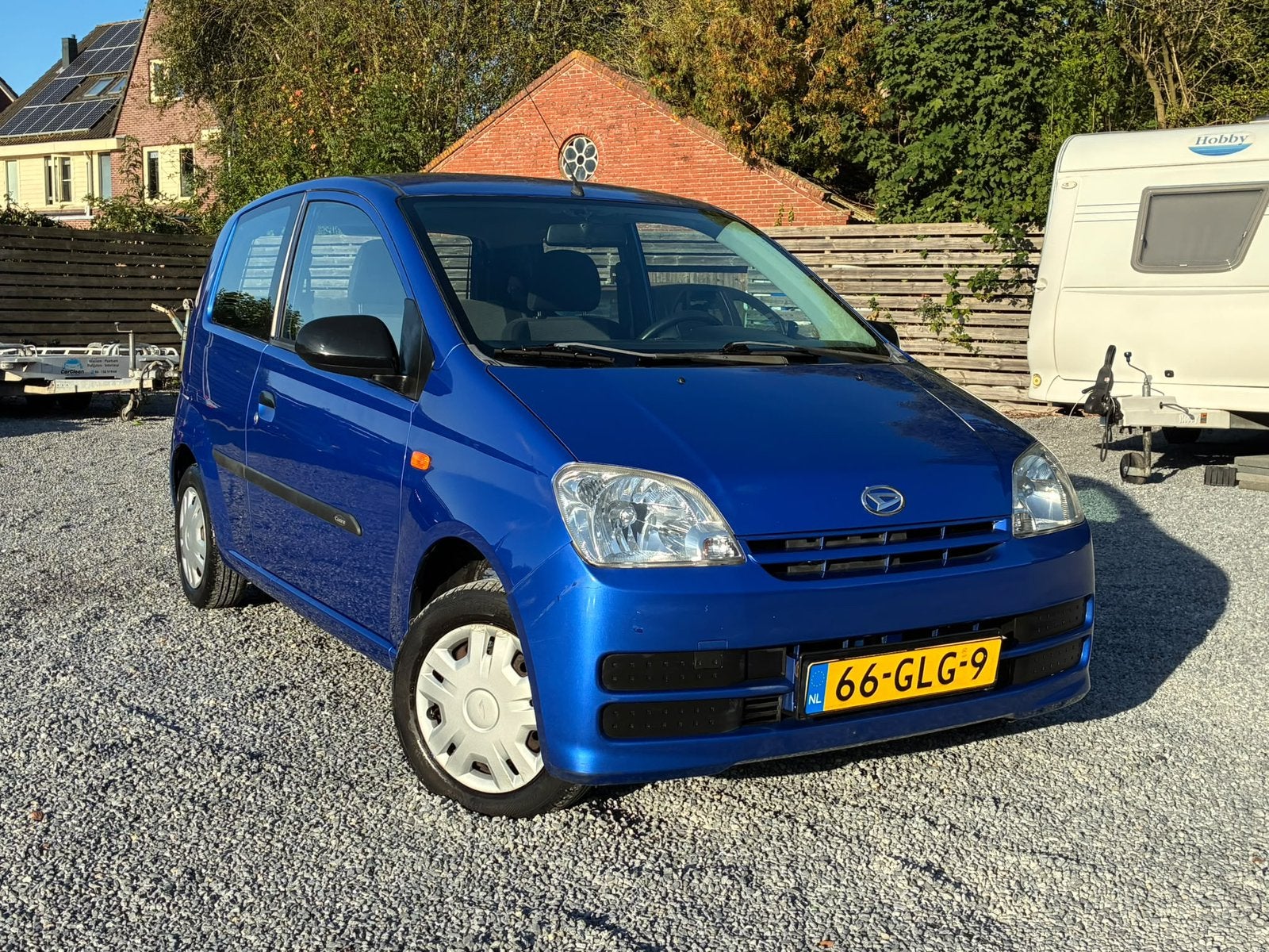 Daihatsu Cuore 1.0 3D 2008 Blauw ZUINIG/ NETJES /LEUKE AUTO!, Stof, 600 kg, Zwart, 18 €/maand