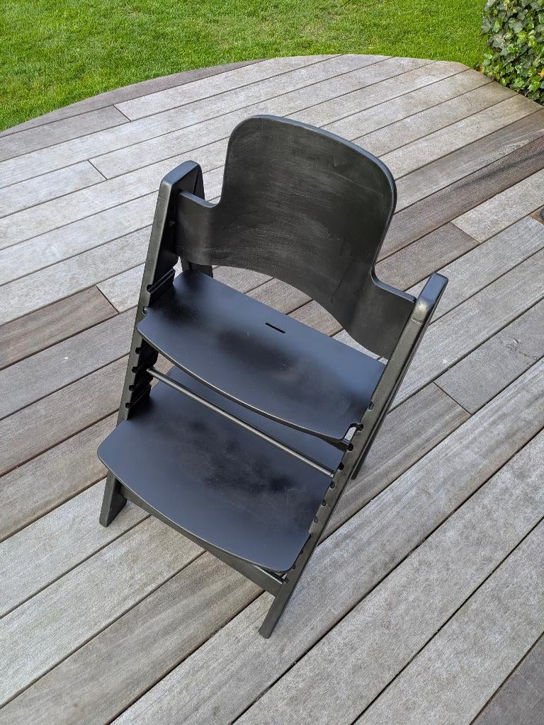 Kidsmill zwarte kinderstoel meegroeistoel, Kinderen en Baby's, Kinderstoelen, Ophalen, Gebruikt, Meegroeistoel, Aanschuifbaar
