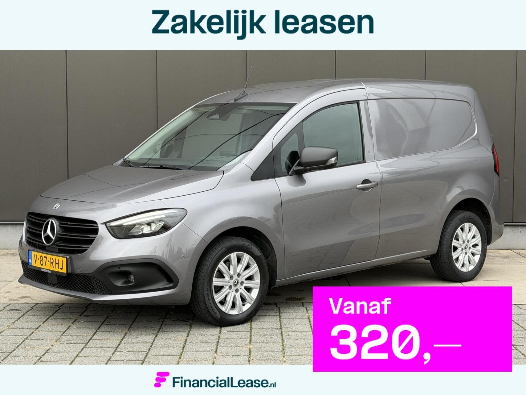 Mercedes Citan 113 Benzine Automaat Carplay LED Airco PDC, Gebruikt, Mercedes-Benz, Bedrijf, 2 stoelen